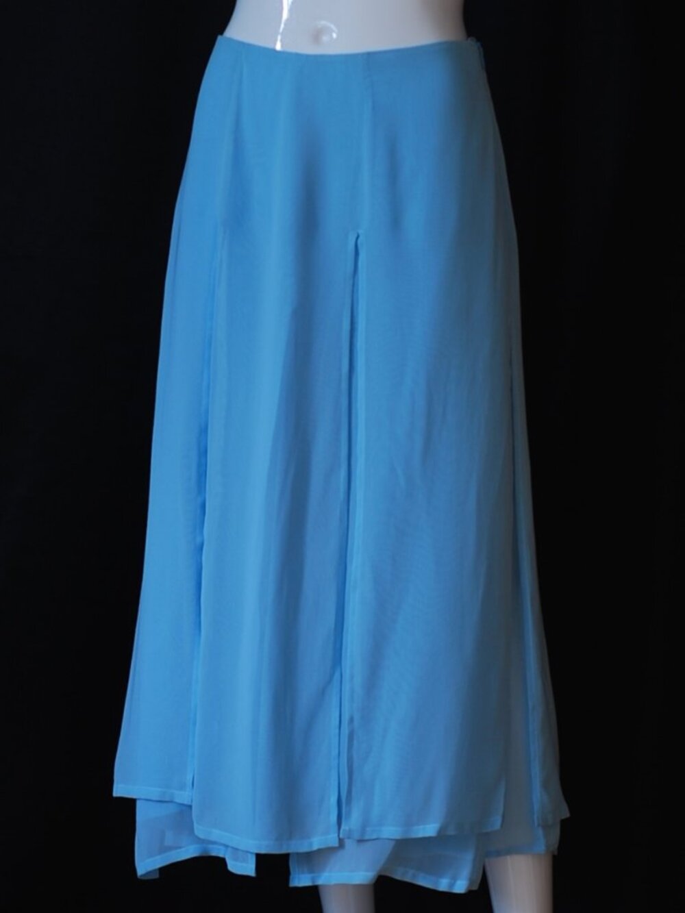 Moschino Cheap & Chic Layered Blue Midi Skirt - Italy
